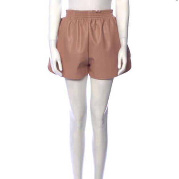 STELLA MCCARTNEY faux leather Mini Shorts Size: US0, IT36